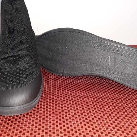 NEW Suavs "Legacy" Black Hi Top Ultrasoft Shoes - Picture 4 of 8